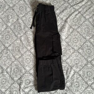 Black cargo pants 6 pockets XS New